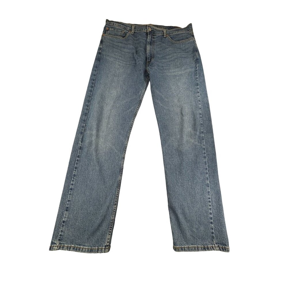 Levis 505 Jeans Mens W40 L32 Blue Cotton Denim Relaxed Fit